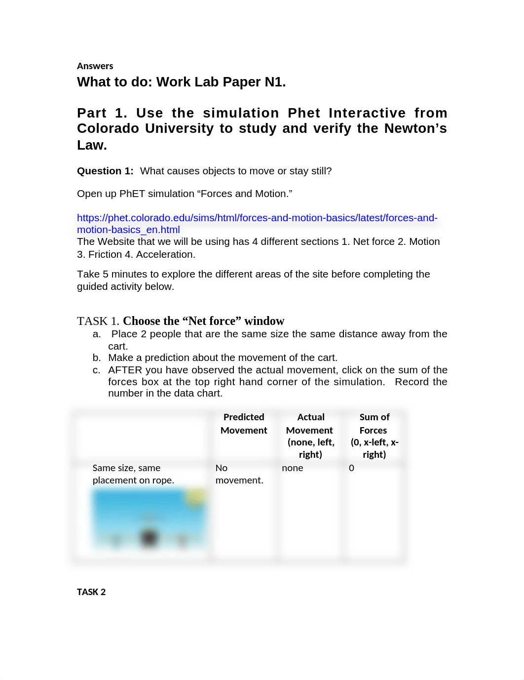 Work LAb PaperN1. Motion and Forces Answers.docx_dop401w76ti_page1