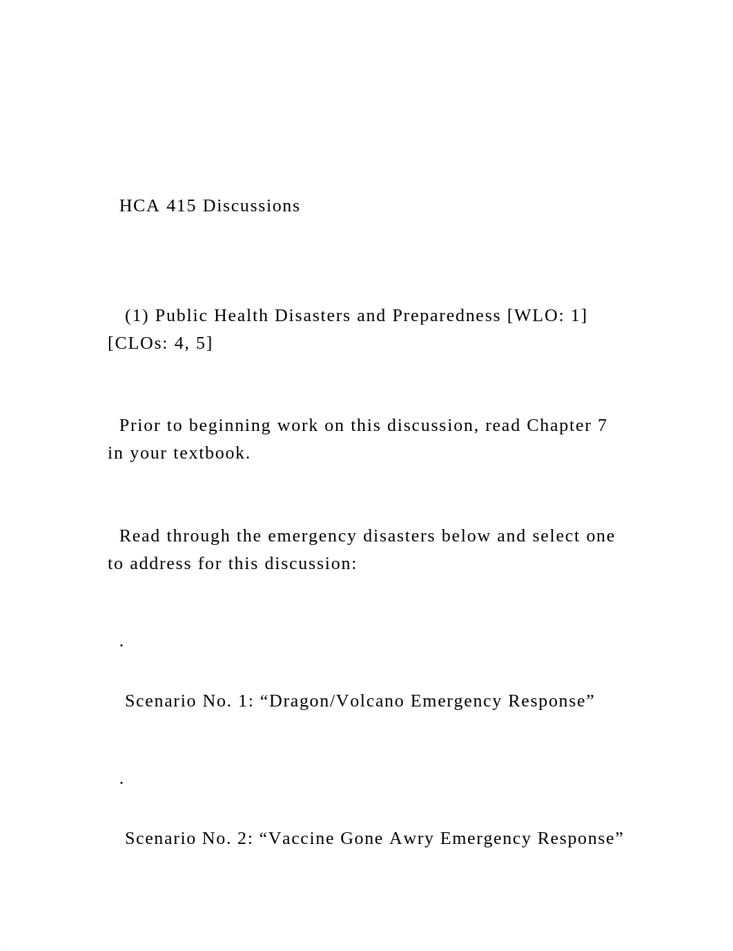 HCA 415 Discussions    (1) Public Health Disasters and .docx_dop70rlv19y_page2