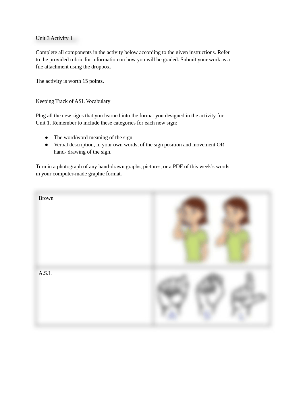 American Sign Language 1 Sem A Unit 3 Activity 1 [Giselle Garcia] (1).pdf_dopch01oili_page1