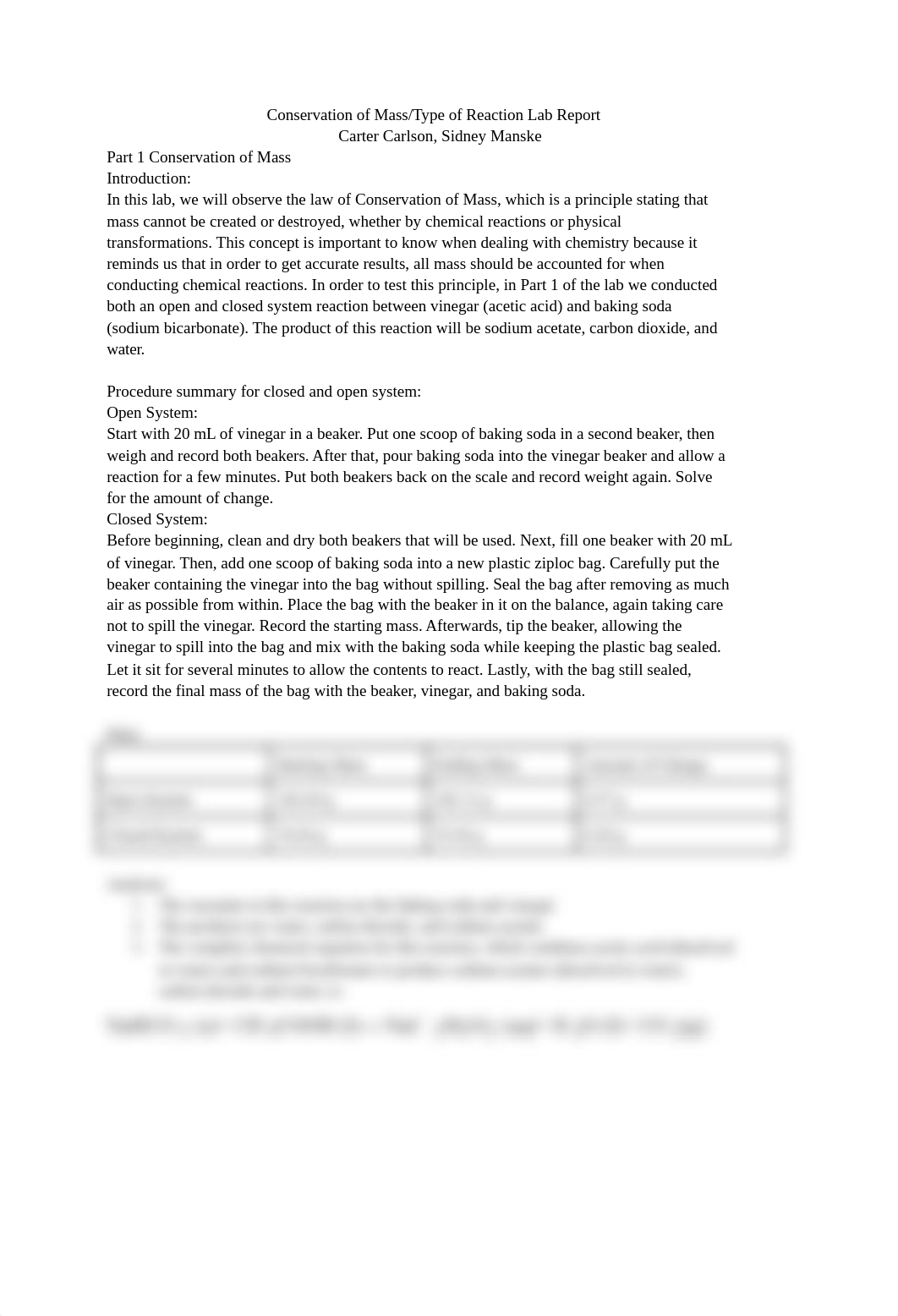 Conservation of Mass_Type of Reaction Lab Report.docx_dopm0aoay99_page1