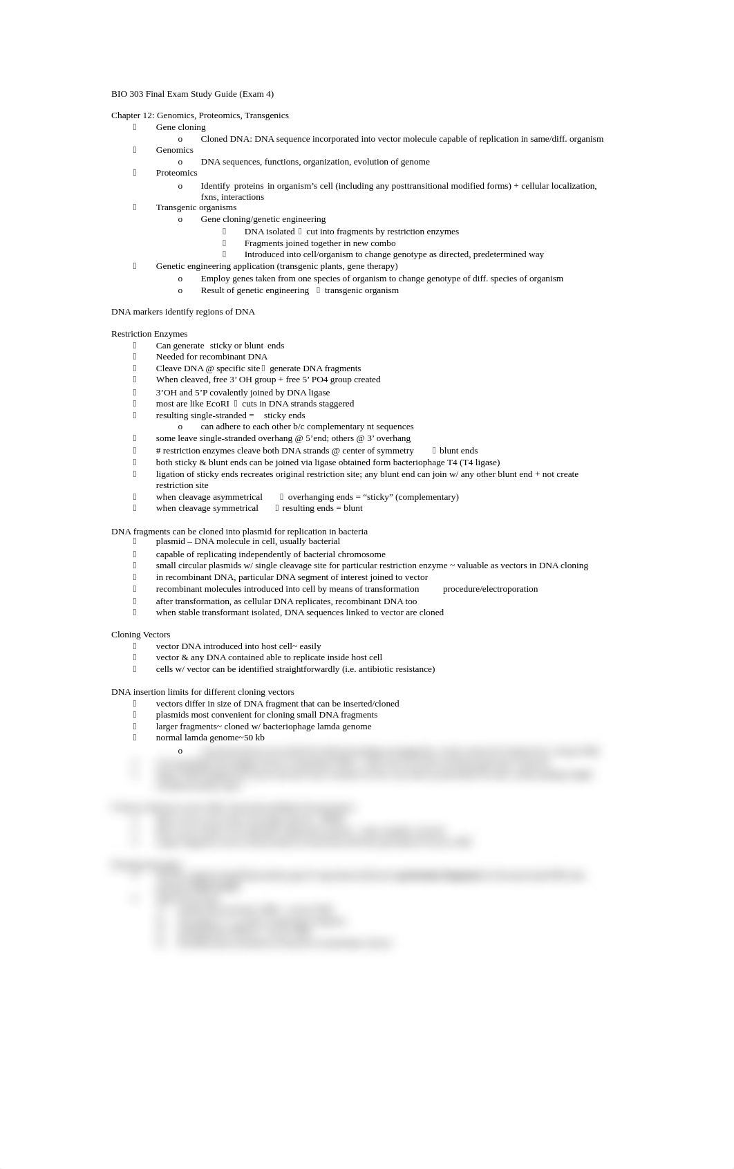 BIO 303 Final Exam Study Guide_dopopd7bh6t_page1