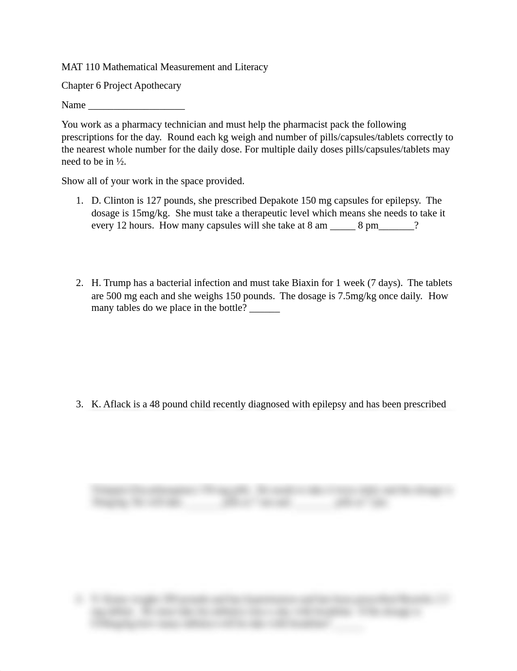 MAT 110 Chapter 6 Project Apothecary.docx_doptx9btm2m_page1