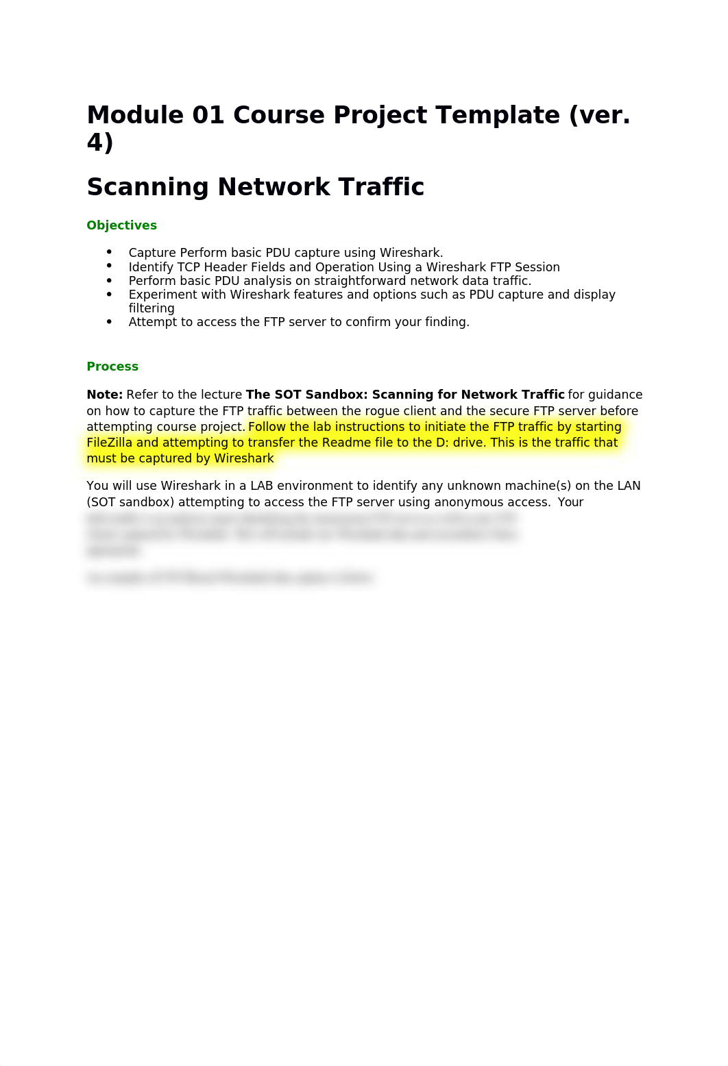 Module 01 Course Project Template -Scanning N-W Traffic - v4.docx_doq3445m31q_page1