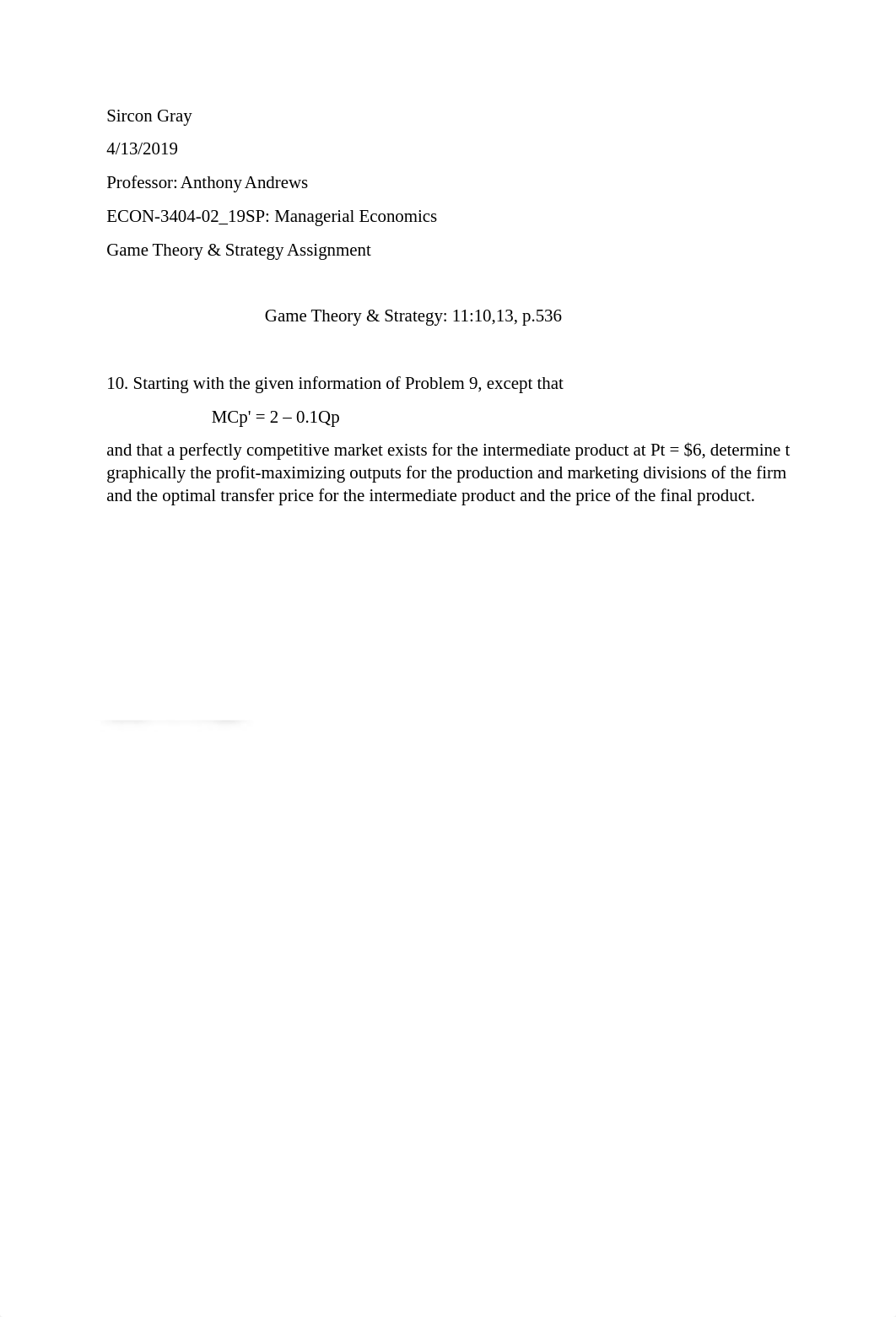 Chapter 11- Game Theory & Strategy 10,13, p.536.docx_doq5anlyhhs_page1