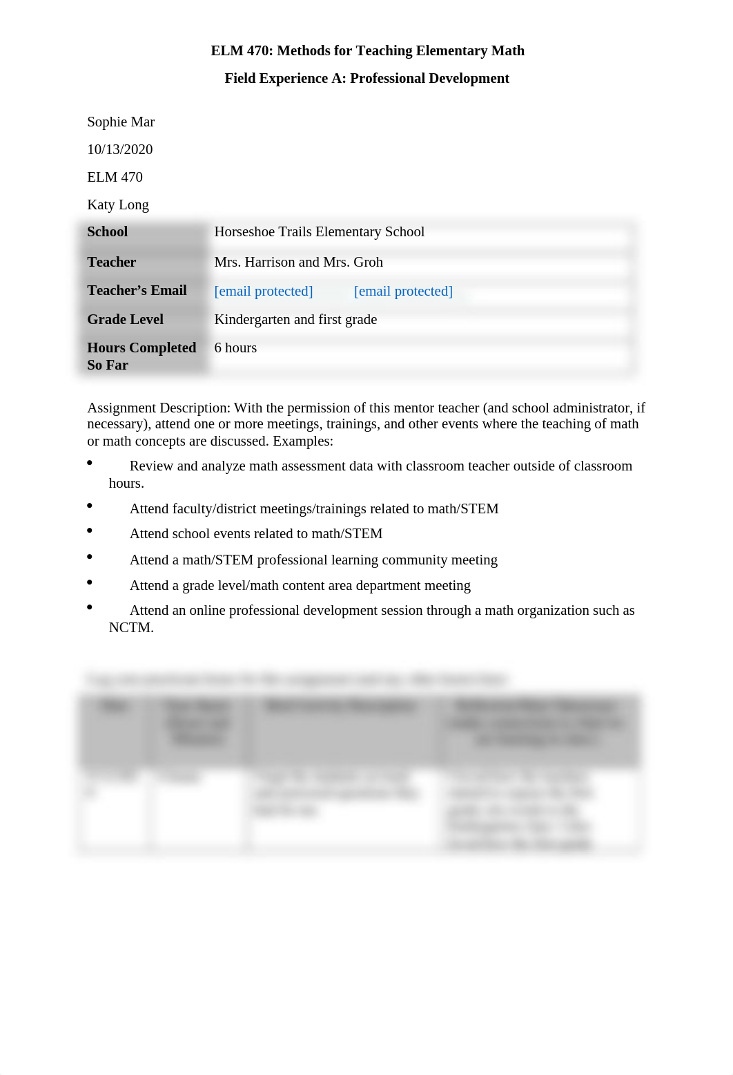 ELM 470 ield Experience A - Professional Development Template.docx_doqe50gbbnr_page1