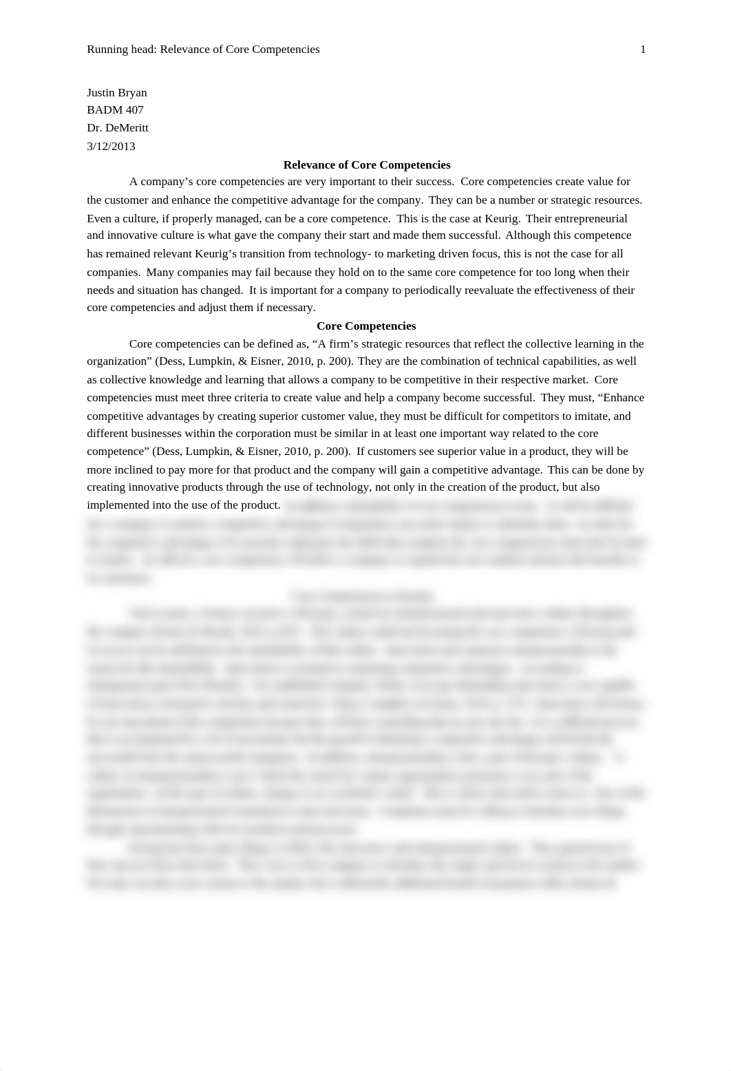 Keurig paper- Relevance of Core Competencies_doqjfygnj8e_page1