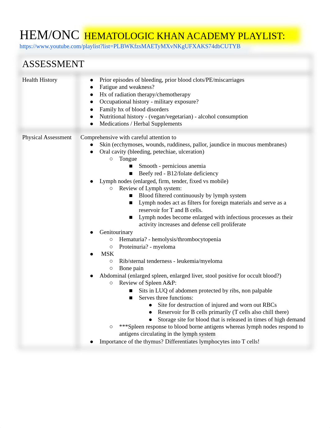 Exam 1_Hem-Onc Study Guide.pdf_doqs99sgbzw_page1