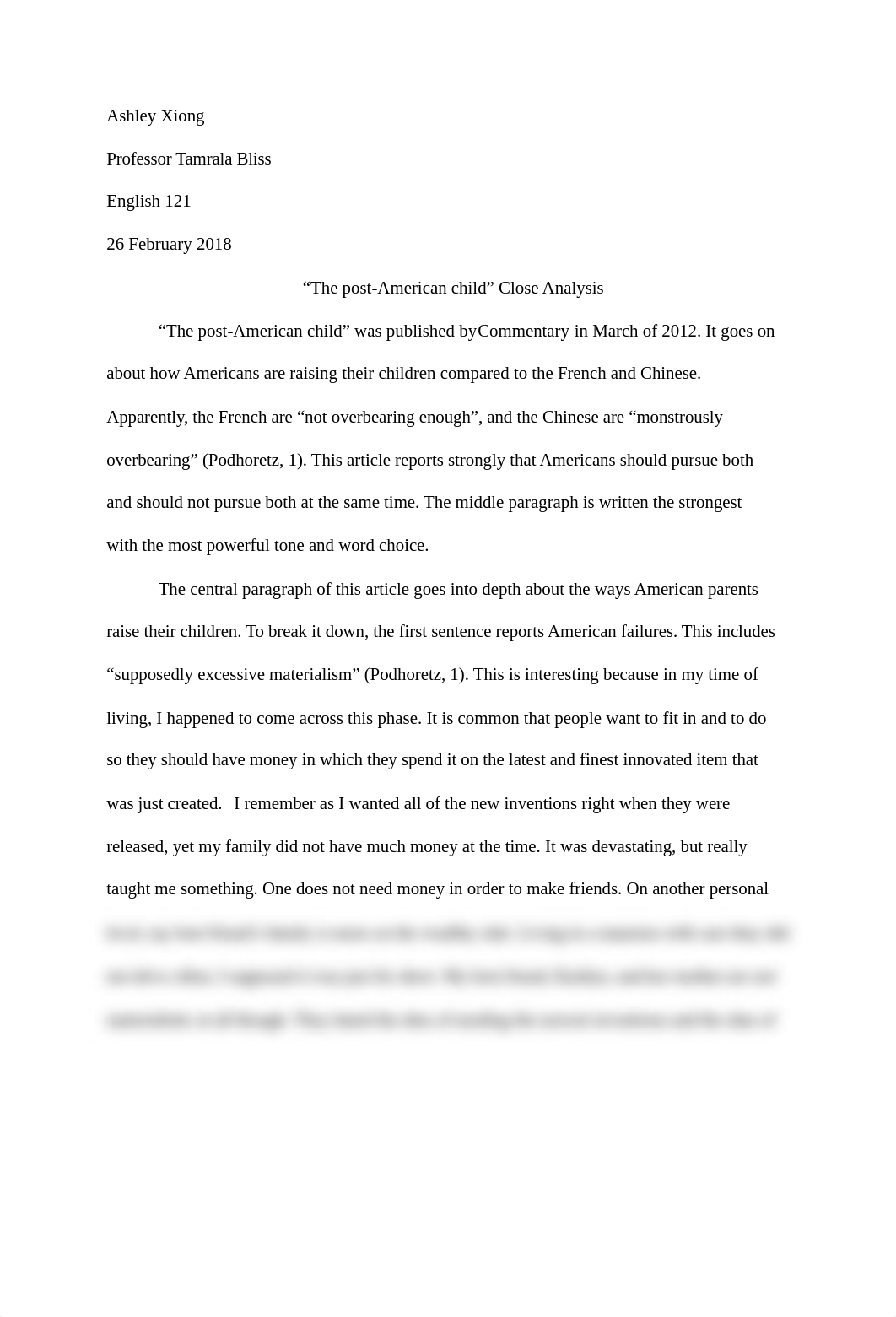 The Post-American Child Close Analysis.docx_doqzv9nfo9m_page1