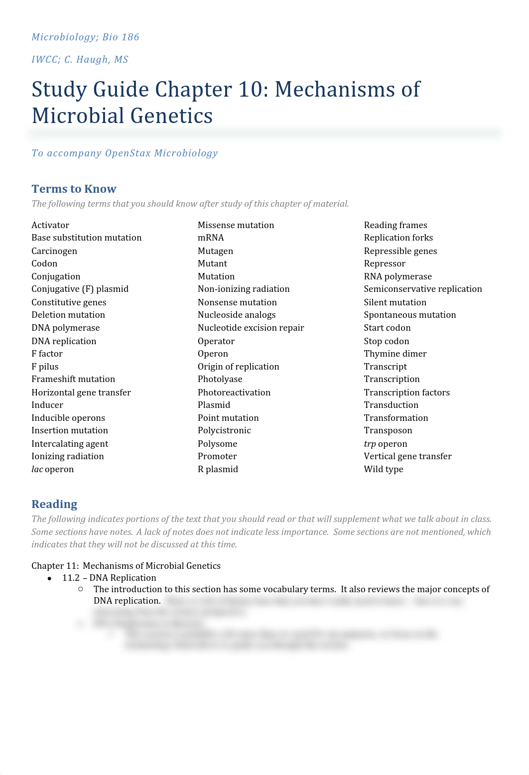 OpenStax Chapter 11 Microbial Genetics Reading Guide.pdf_dos0m1ifoqq_page1