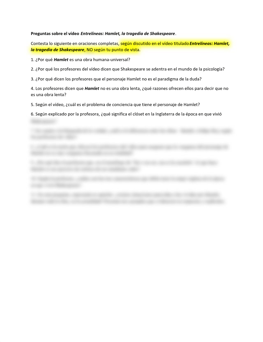 Tarea-Preguntas sobre el vídeo Entrelíneas-Hamlet, la tragedia de Shakespeare.pdf_dos95zja4w9_page1