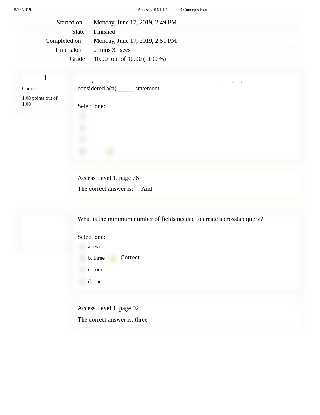 Access 2016 L1 Chapter 3 Concepts Exam.pdf_dosiydvw400_page1