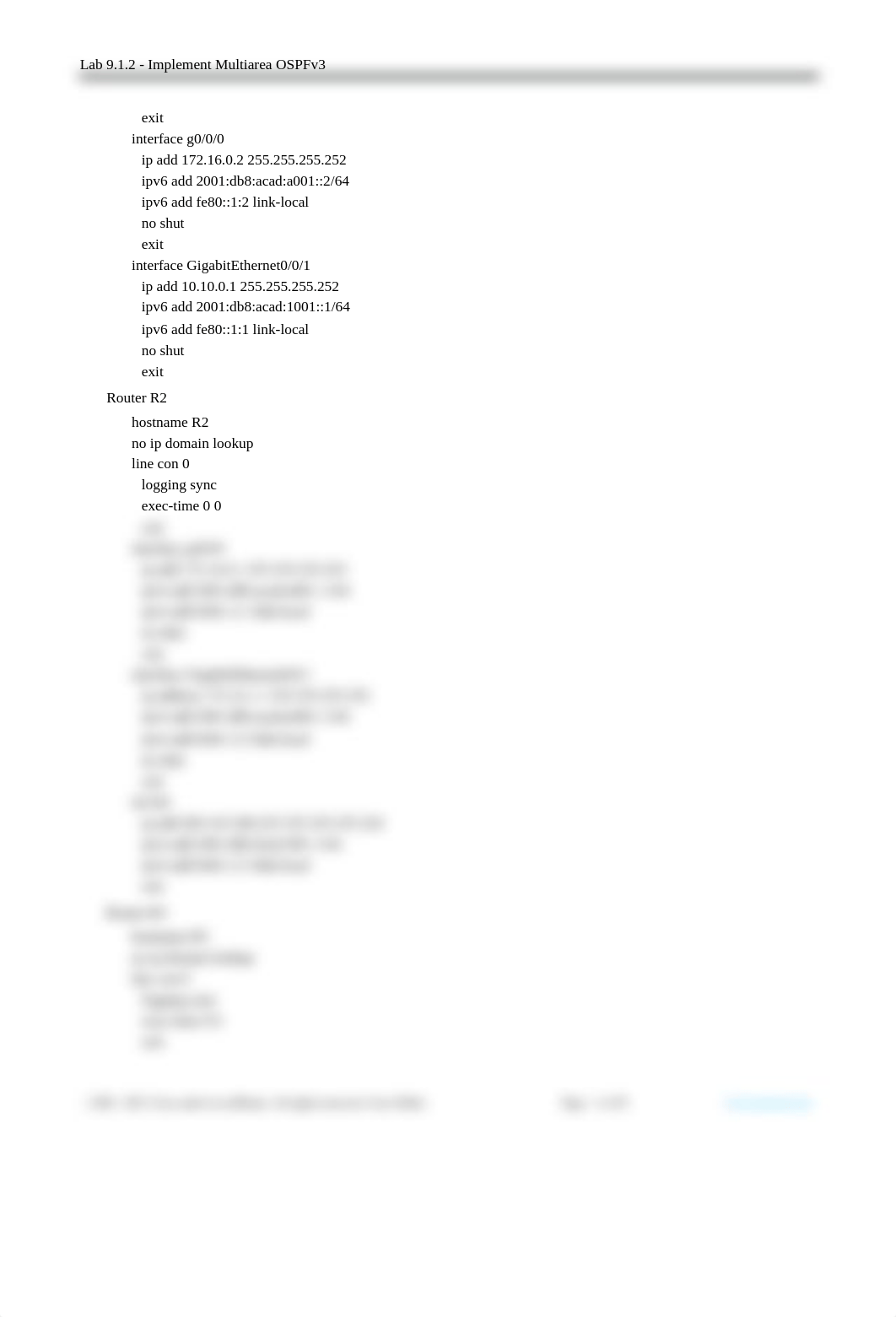 9.1.2 Lab - Implement Multiarea OSPFv3.docx_dosofl9hig9_page3