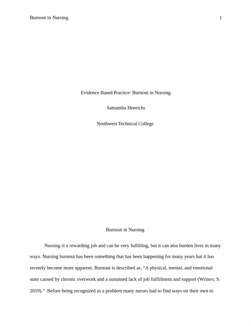 Burnout in Nursing- EBP paper.rtf_dot039wf0lg_page1