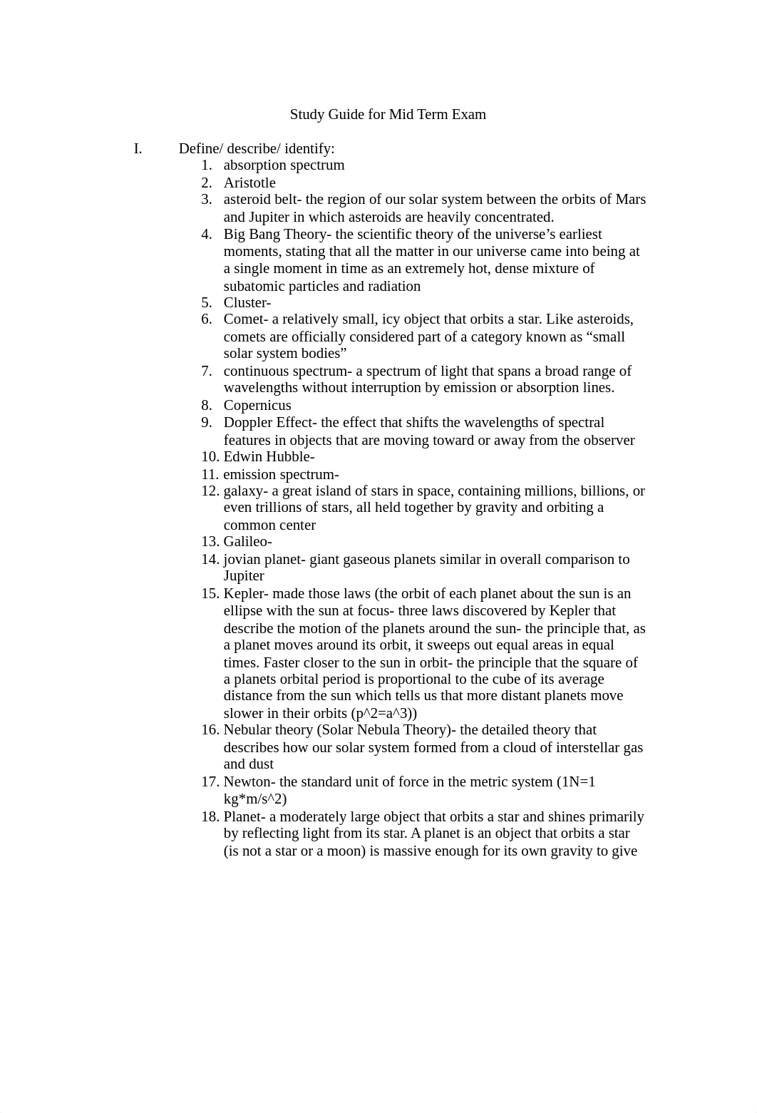 PHYS 1403 Astronomy I Review for Mid Term Exam new(1).doc_dot3ozoxhfk_page1