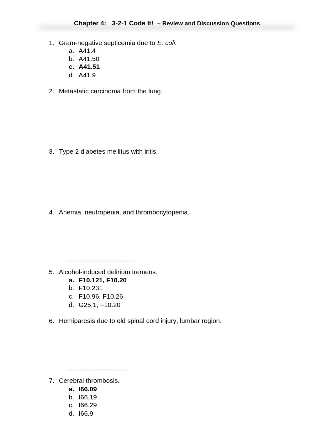 3-2-1 Code It! - Chapter 4 - ICD-10-CM Coding Multiple Choice - Review Assignment-2.docx_dou40au3ig0_page1