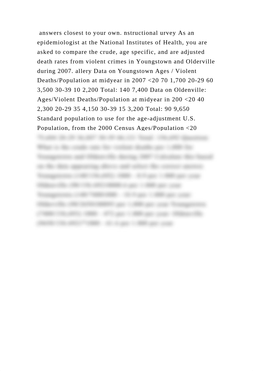 answers closest to your own. nstructional urvey As an epidemiologist .docx_dou4o0e2zqd_page2