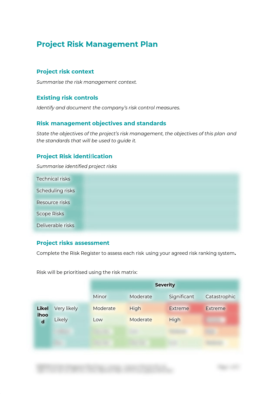 BSBPMG536 Risk Management Plan Template.docx_dou5bh5ki2w_page1