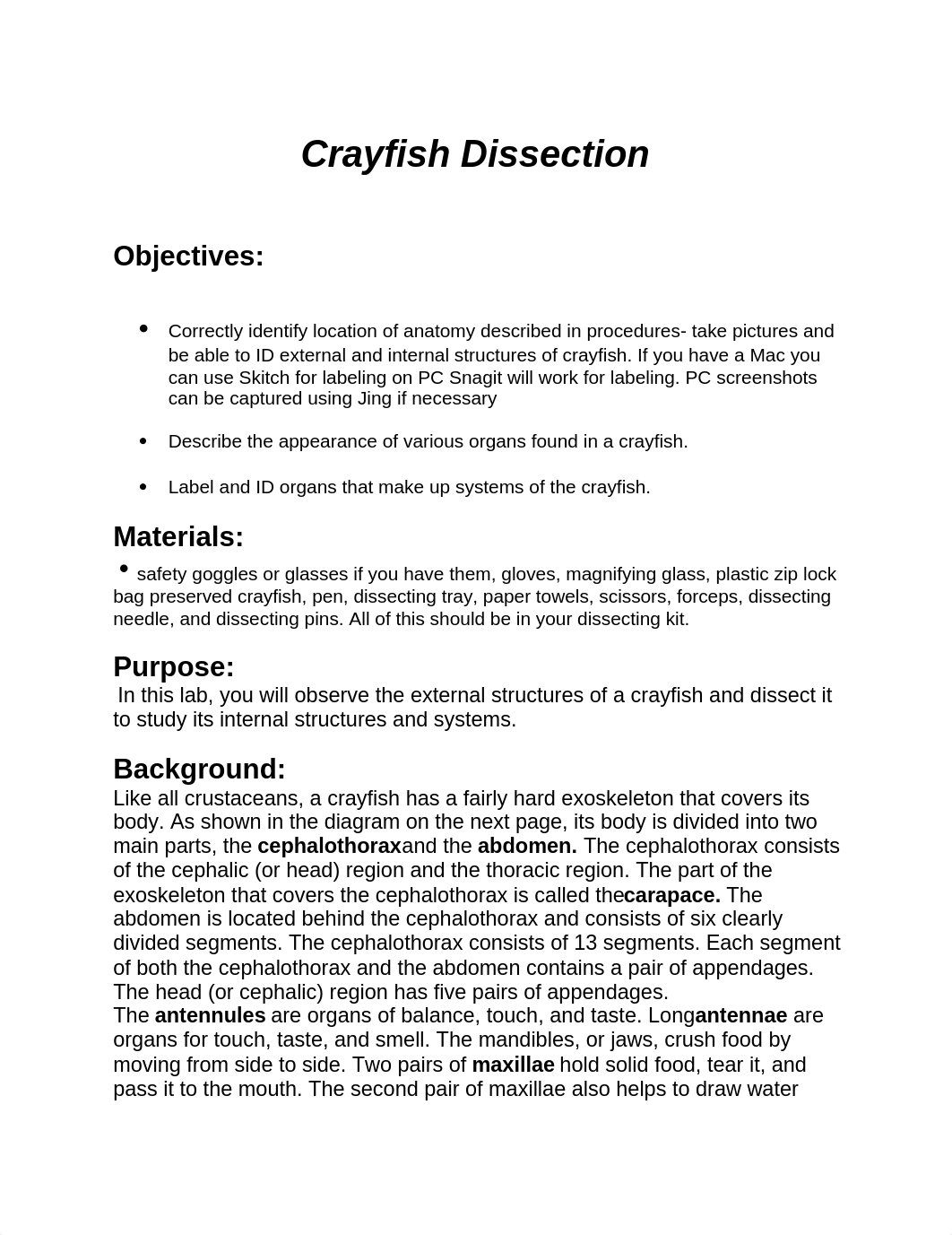 BIOL 103 Crayfish Dissection.docx_douduzozkhd_page1