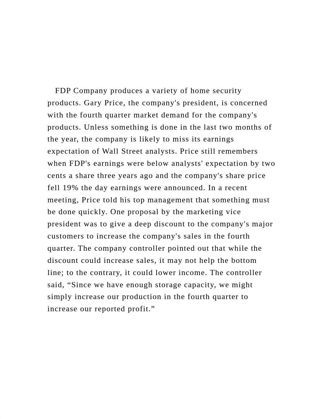 FDP Company produces a variety of home security products. Ga.docx_dov2acj1pnt_page2