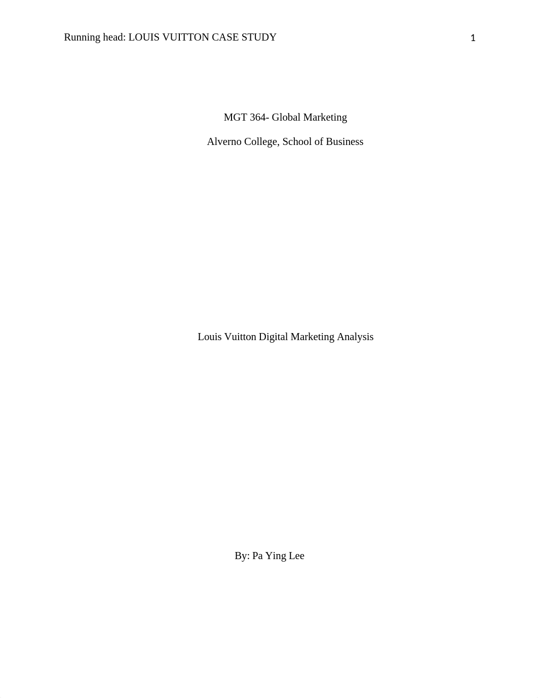 Pa Y Lee_Louis Vuitton Digital Marketing Analysis FINAL.docx_dovuhw4m5e2_page1