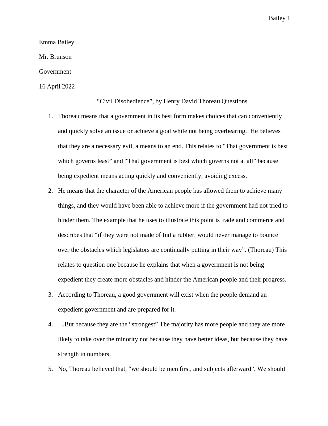 "Civil Disobedience", by Henry David Thoreau Questions.docx_dovxetak8qu_page1