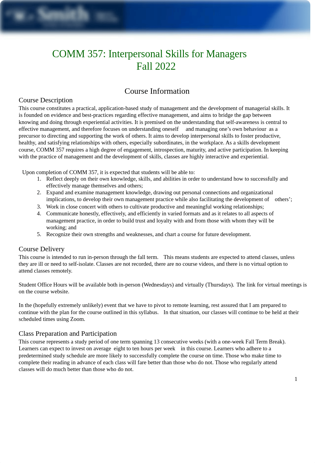 COMM 357 Interpersonal Skills Outline Fall 2022.pdf_dow1kn2jhpv_page1