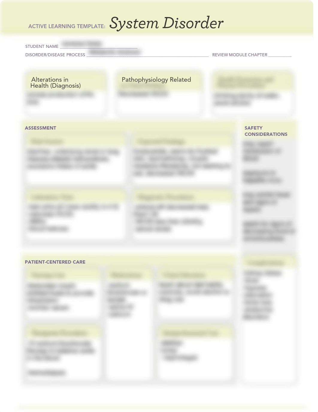 Metabolic Acidosis ATI System Disorder Template .pdf_dow68z36idh_page1