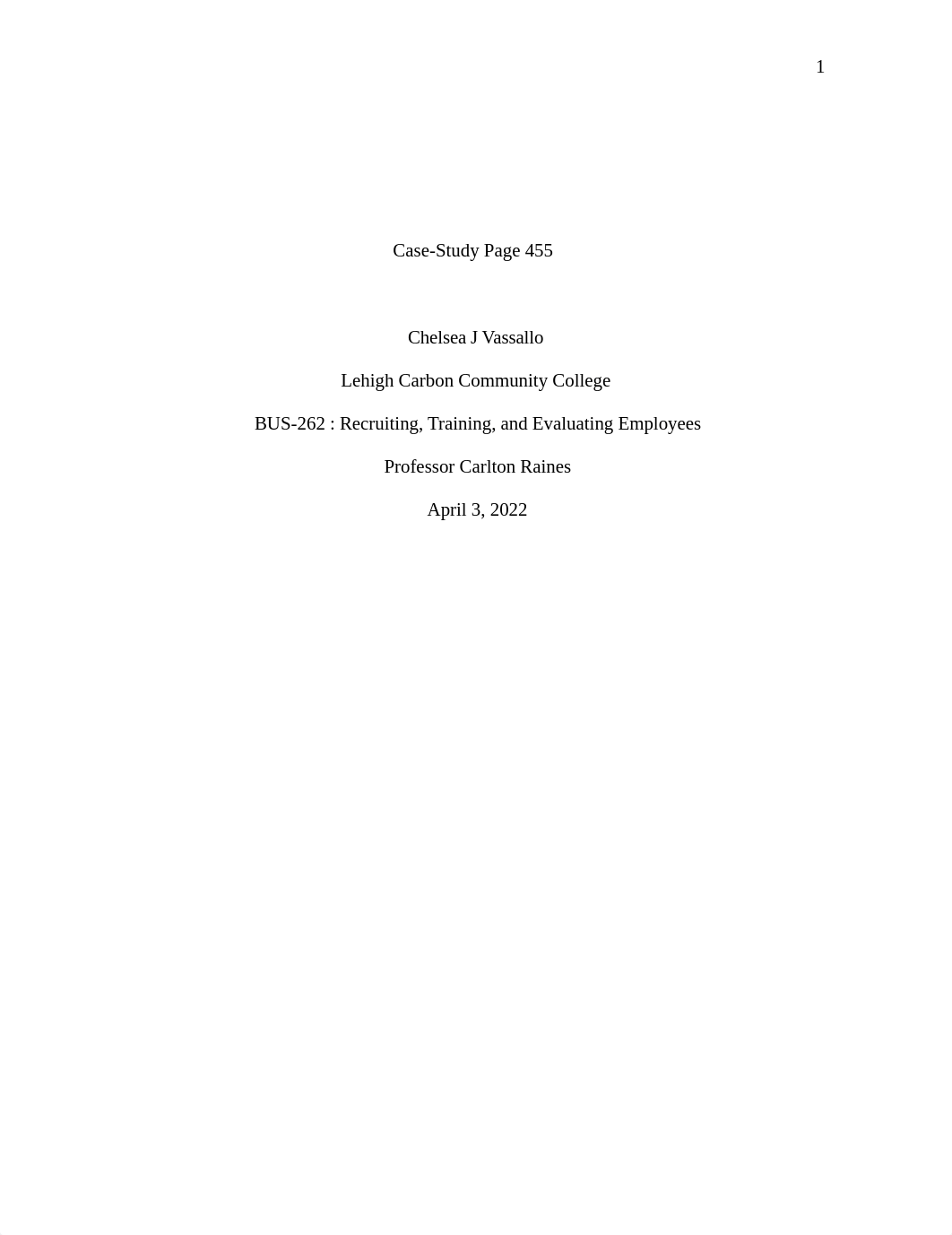 Case-Study Page 455 (Nike Is Losing Its Race For Diversity) Chelsea Vassallo .docx_dowe7aie75c_page1