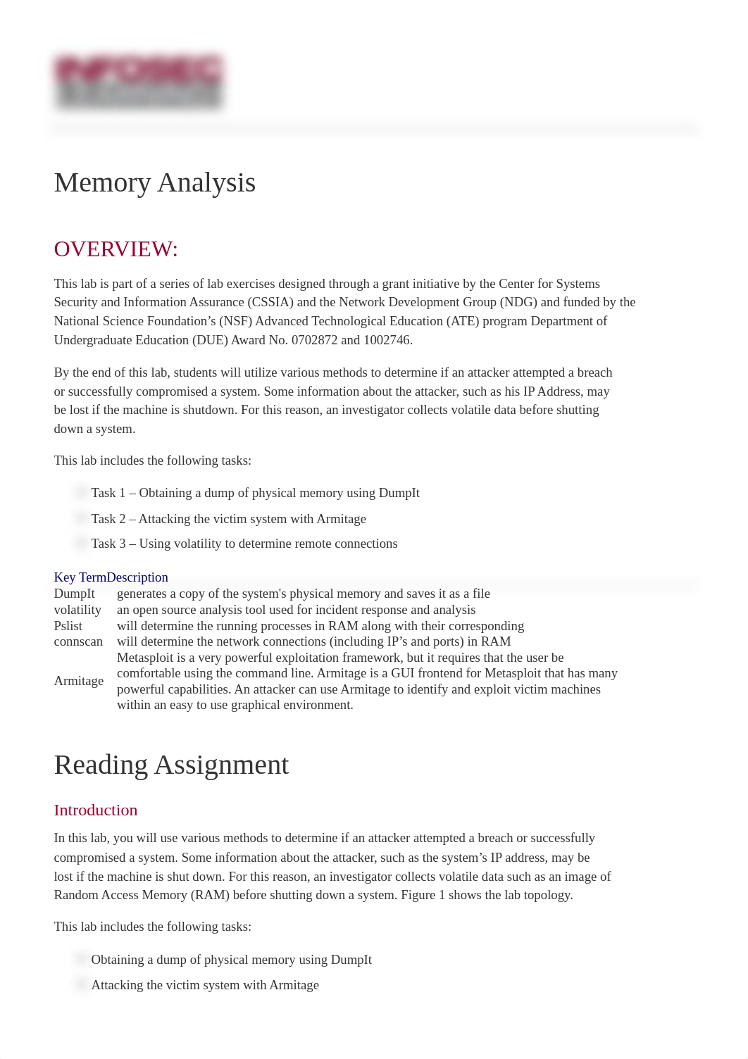 9-Infosec Learning - Memory Analysis - 2021-02-10.pdf_dowkwhgum0f_page1