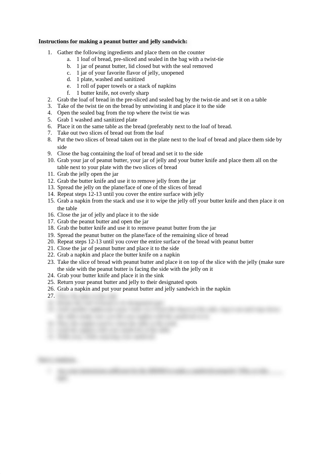 Instructions for making a peanut butter and jelly sandwich_dowmc1catgj_page1