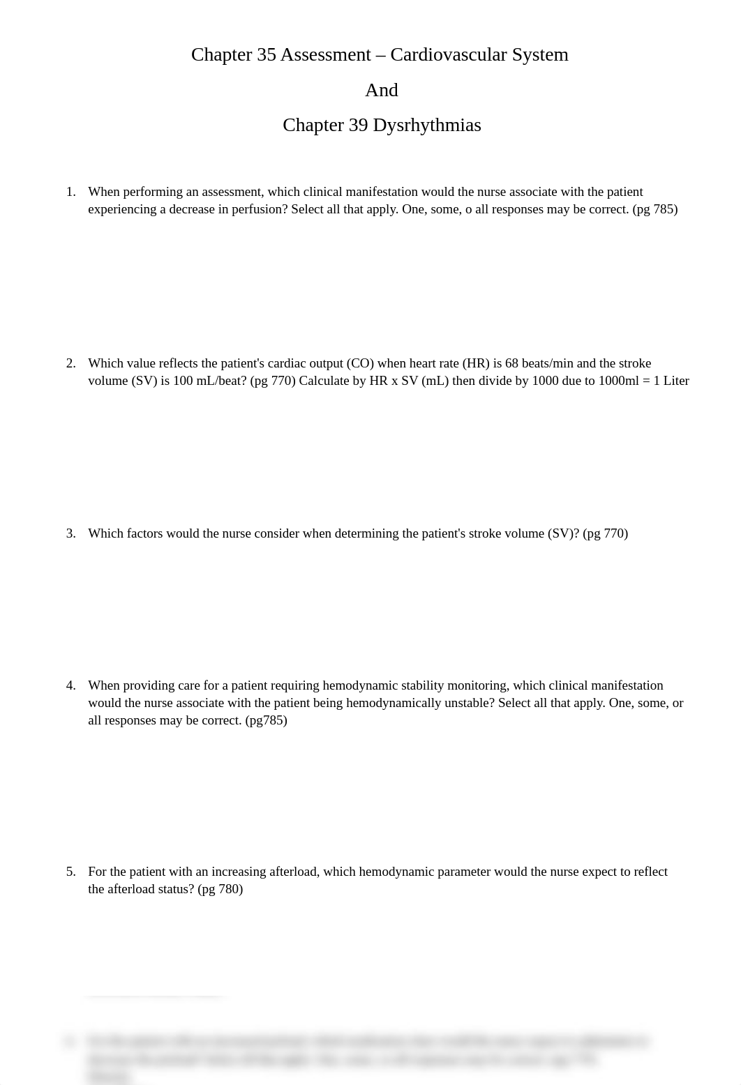 Chapter 35 Assessment - Cardiovascular System Chapter 39 Dysrhythmias.docx_dox161uqg8i_page1