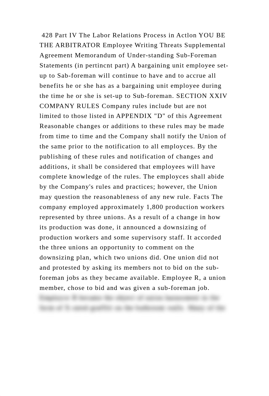 428 Part IV The Labor Relations Process in Actlon YOU BE THE ARBITRAT.docx_doxgrhp6c27_page2