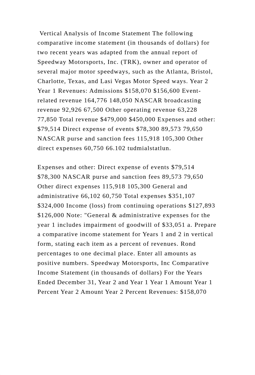 Vertical Analysis of Income Statement The following comparative incom.docx_doxqd3cl8y3_page2