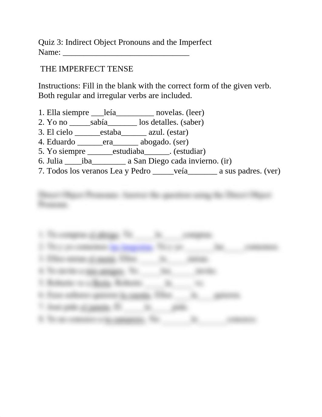 Quiz 3- Direct Object Pronouns and the Imperfect.docx_doxws7i1ton_page1