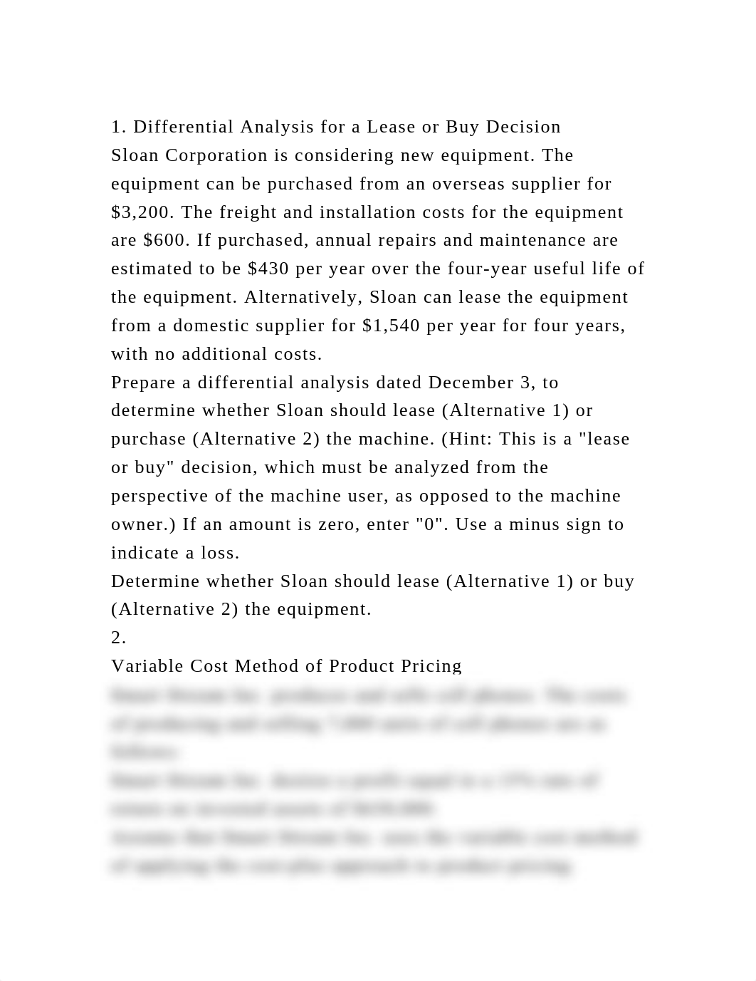 1. Differential Analysis for a Lease or Buy DecisionSloan Corporat.docx_doy0yama8ek_page2