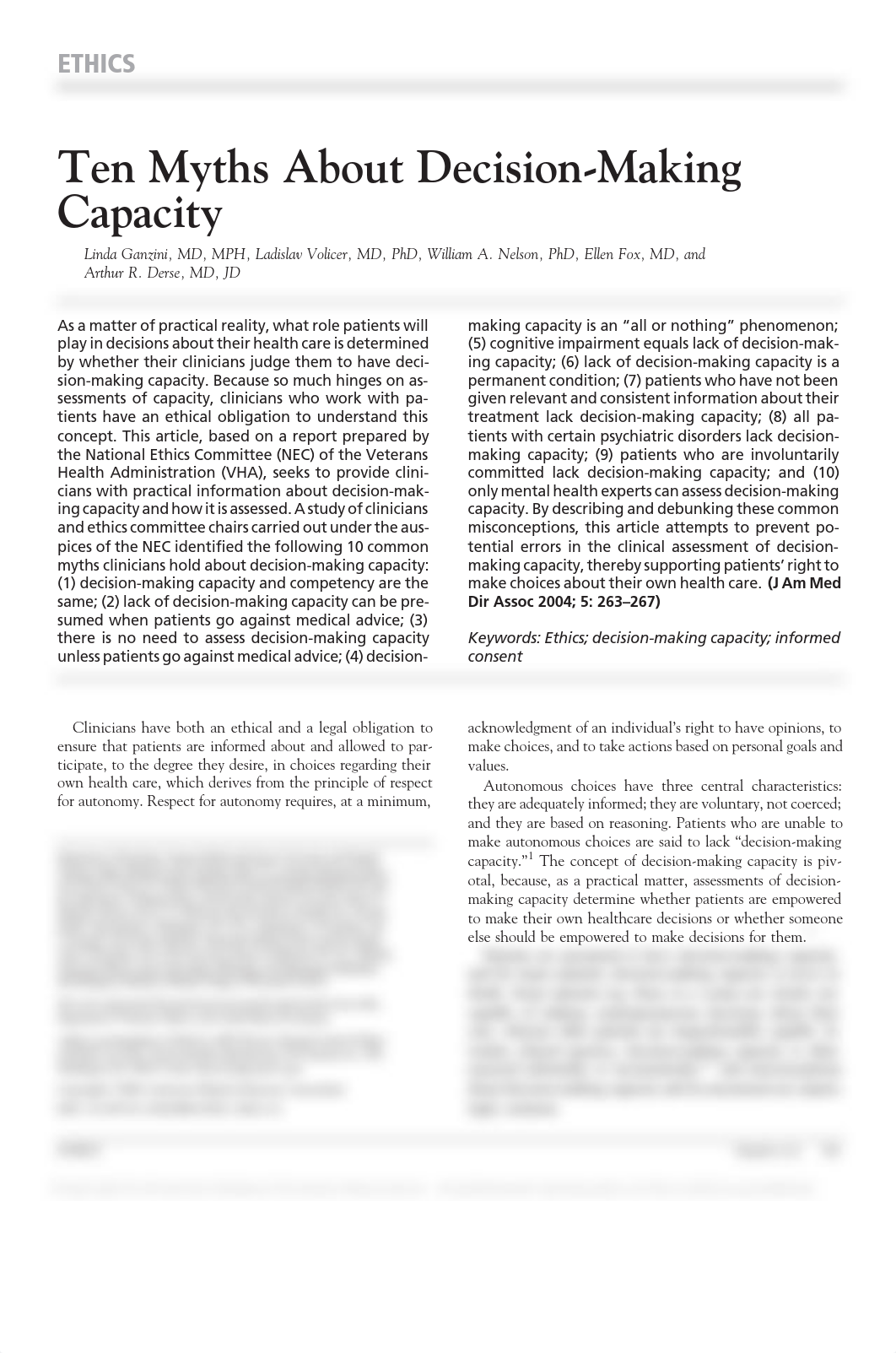 Ganzini et. al Ten Myths About Decision- Making Capacity.pdf_doye79uicbx_page1