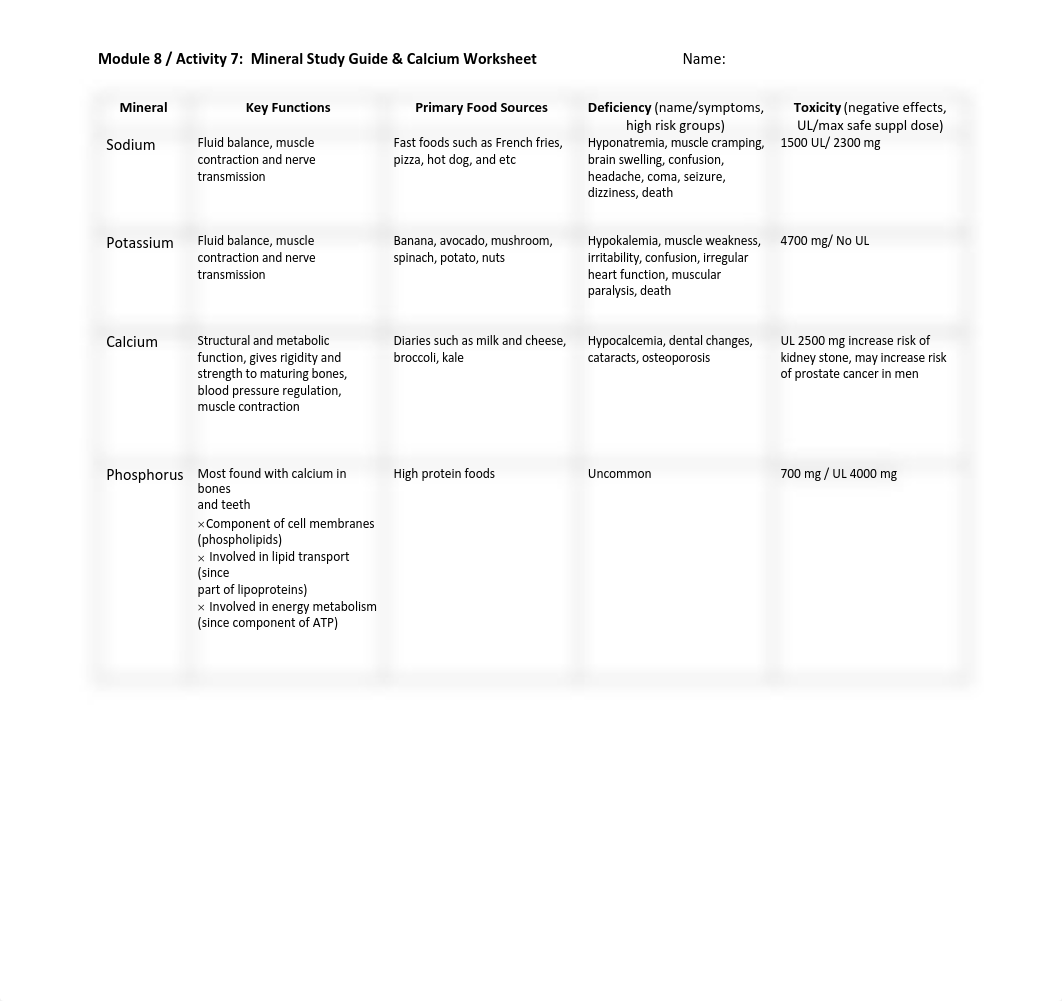 A7.Mineral Study Guide & Calcium Worksheet.pdf_doyesz5mmfw_page1