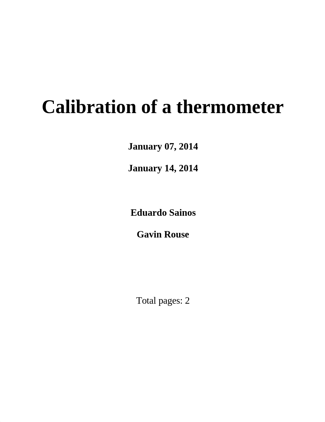 Calibration of a thermometer Lab Report.docx_doymggwa2v1_page1