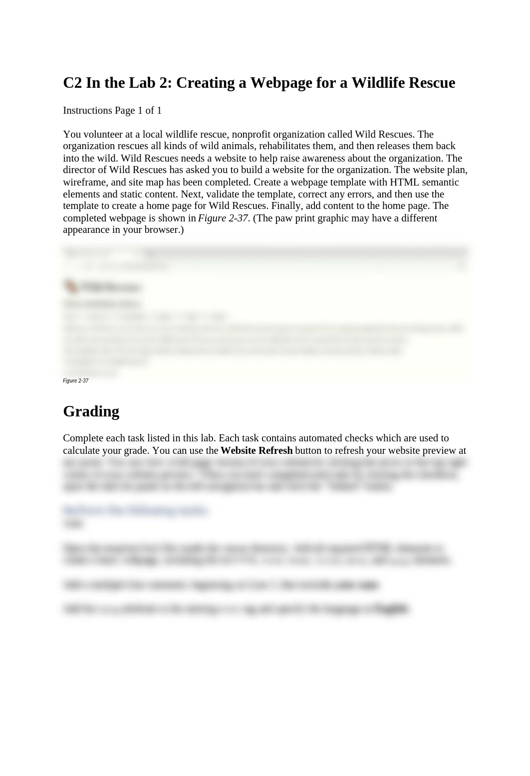 C2 In the Lab 2 Creating a Webpage for a Wildlife Rescue.docx_doyvdtsuvyq_page1