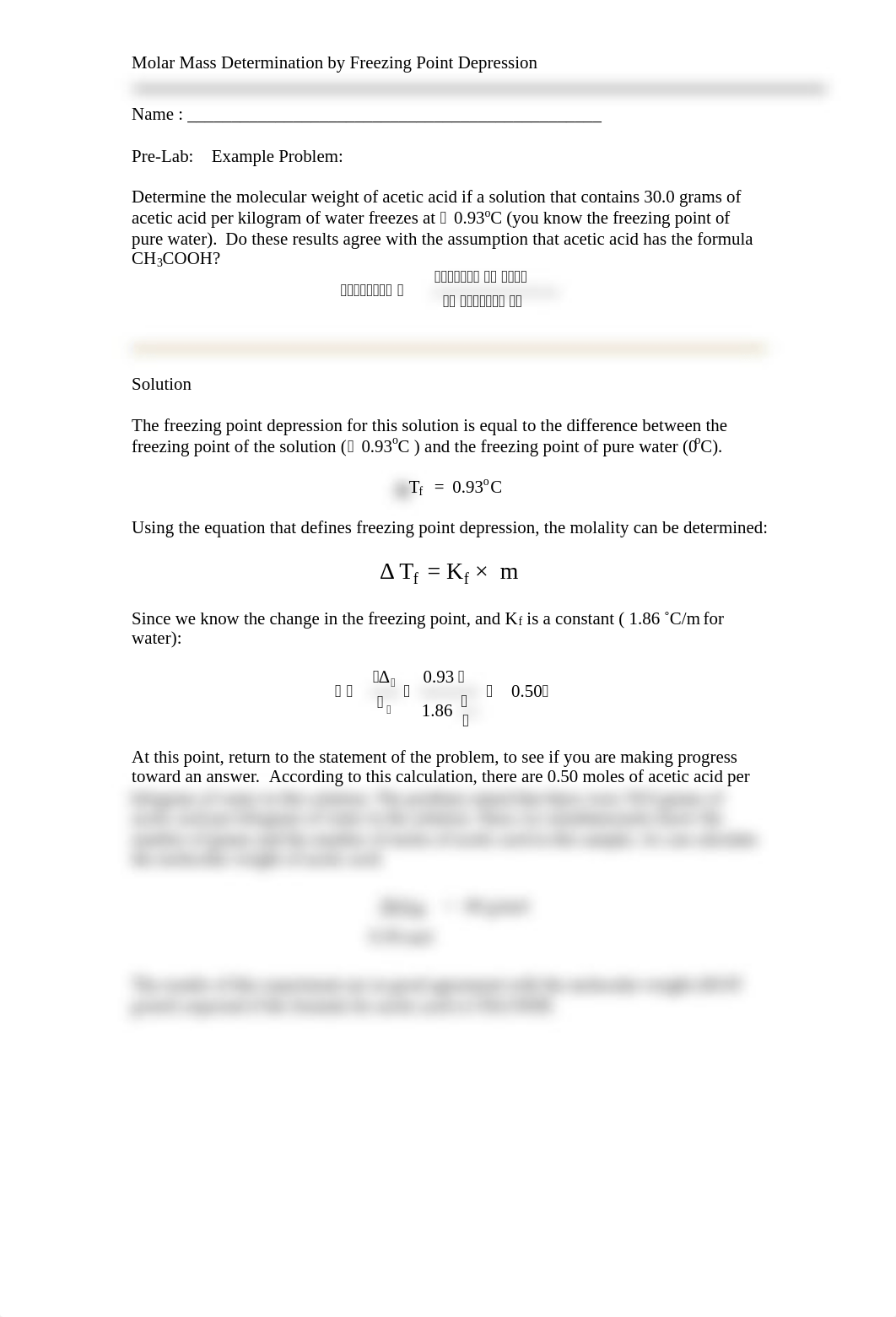 Molar Mass Determination by Freezing Point Depression Prelab.pdf_doyy9c2ldq9_page1