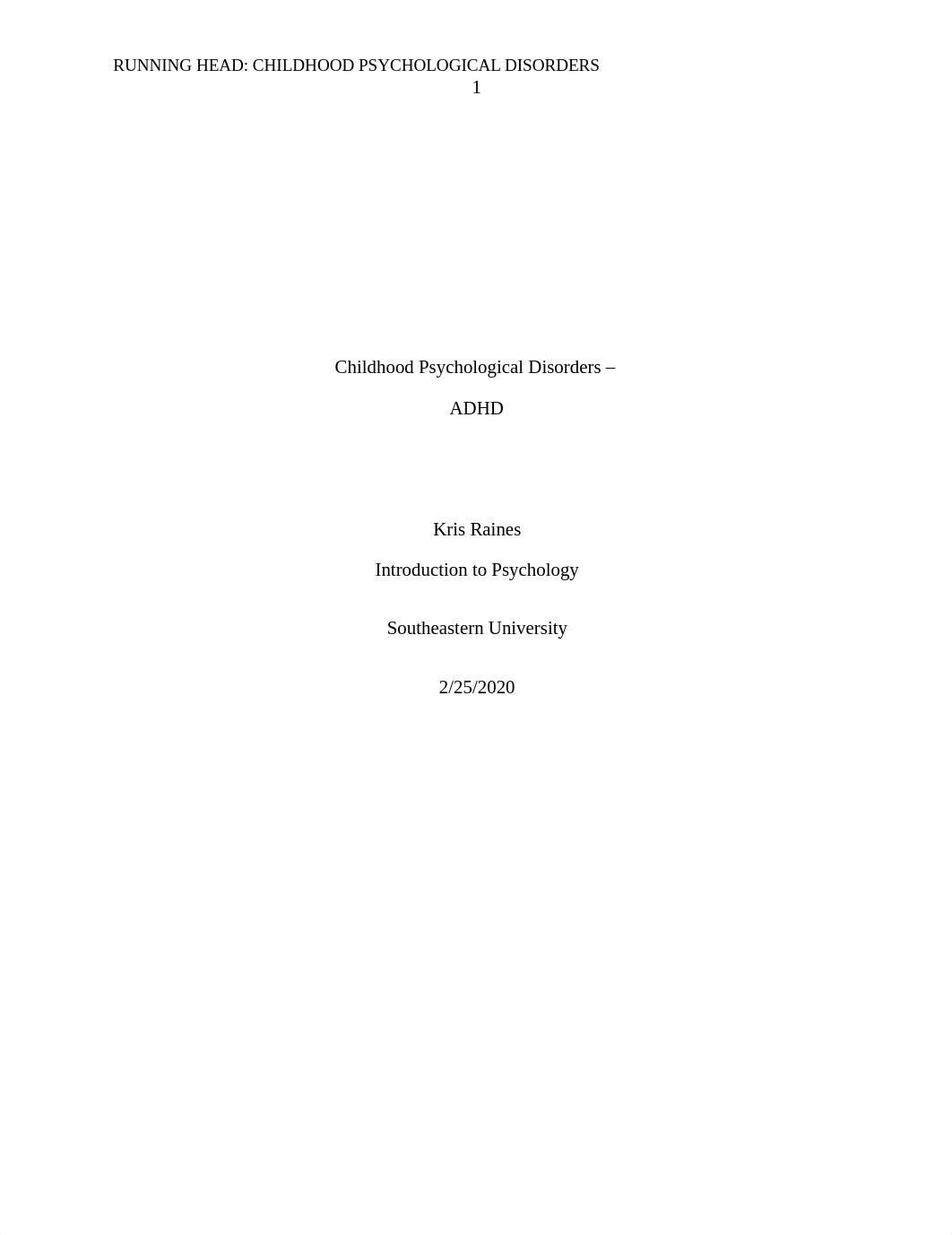 Childhood Psychological Disorder Research Paper.docx_doz6qyk3i6a_page1