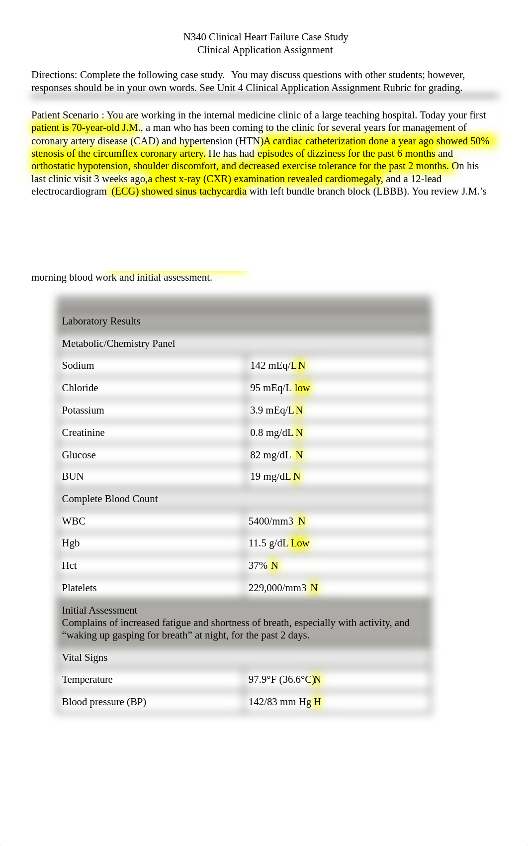 2. Heart Failure Case Study Clinical Application Assignment (2).docx_doz84xbv69n_page1