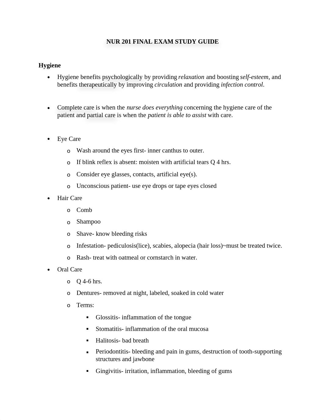 NUR 201 FINAL EXAM STUDY GUIDE_dozb2hzhnib_page1