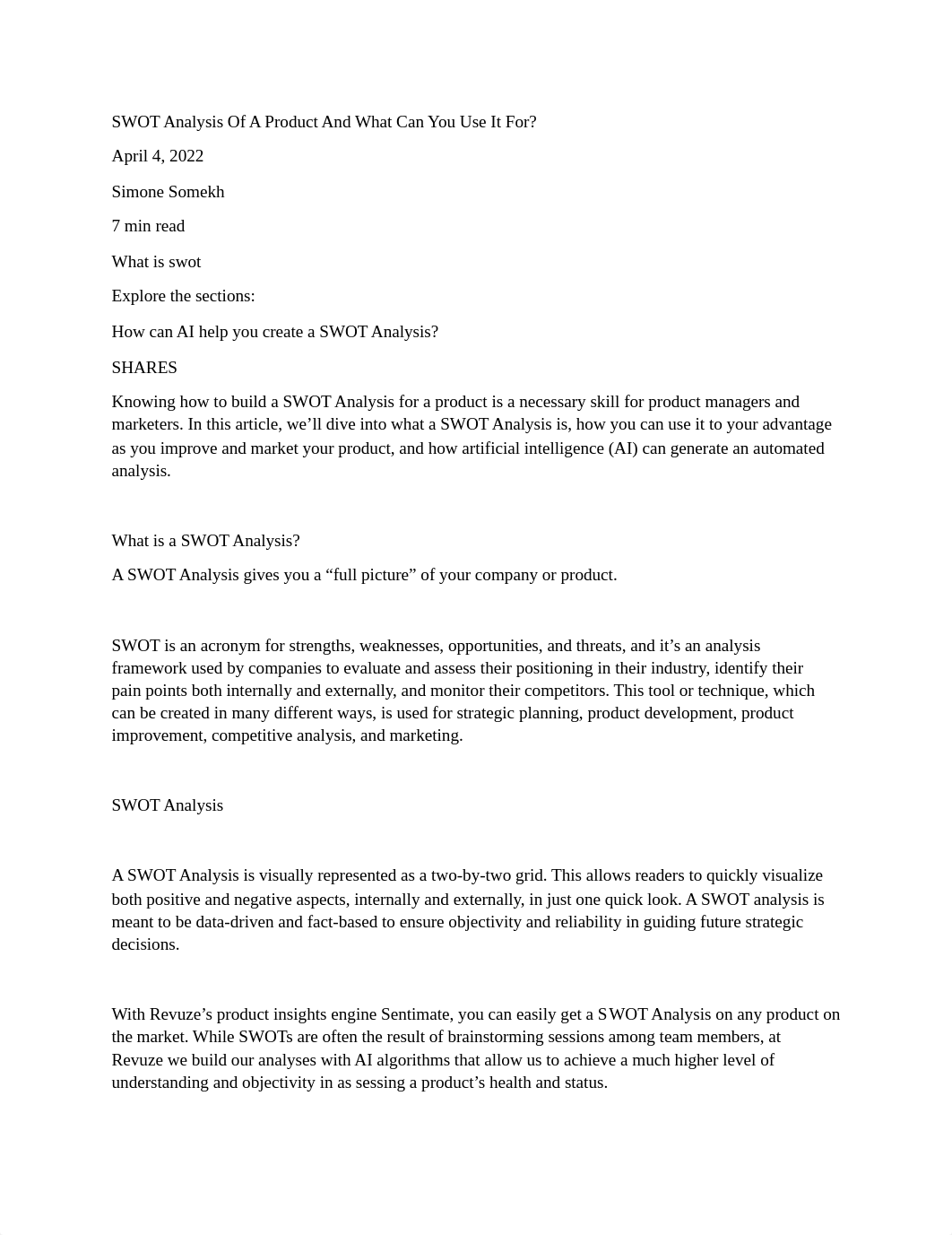 SWOT Analysis Of A Product.pdf_dozfm52aqd6_page1