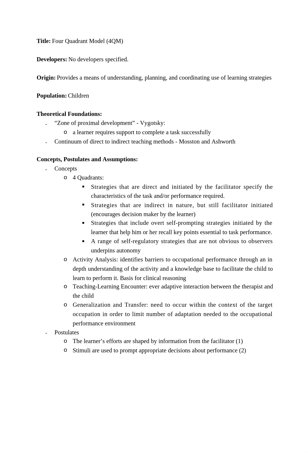 Four Quadrant Model - 4QM_dozm9i7cuoj_page1