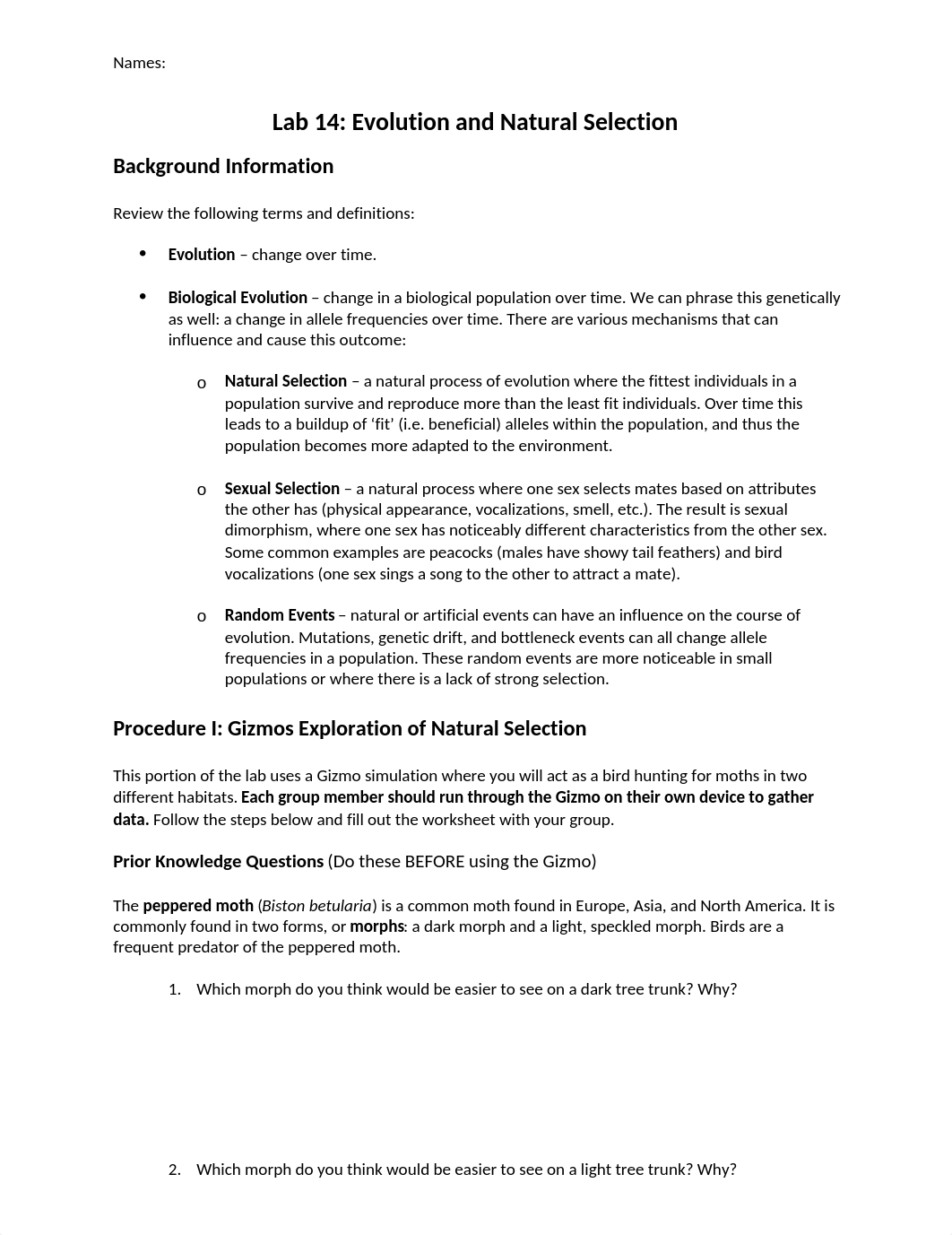 Evolution and Natural Selection Worksheet.docx_dozv89lkfu8_page1