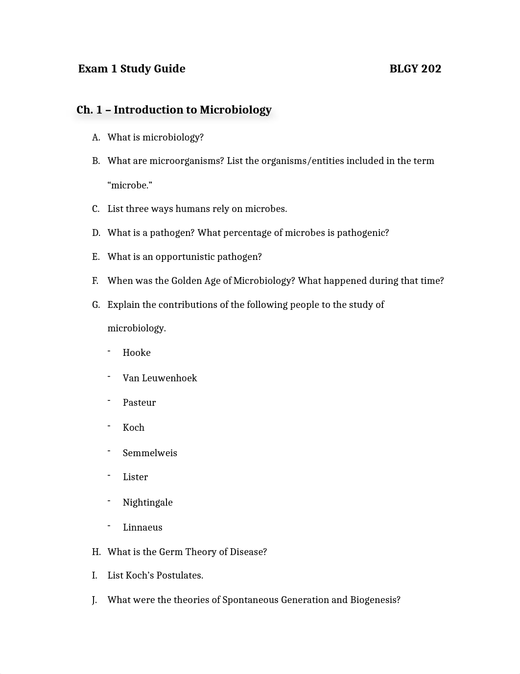 Exam 1 Study Guide - Micro                                                                    BLGY 2_dozvf4tcmbg_page1