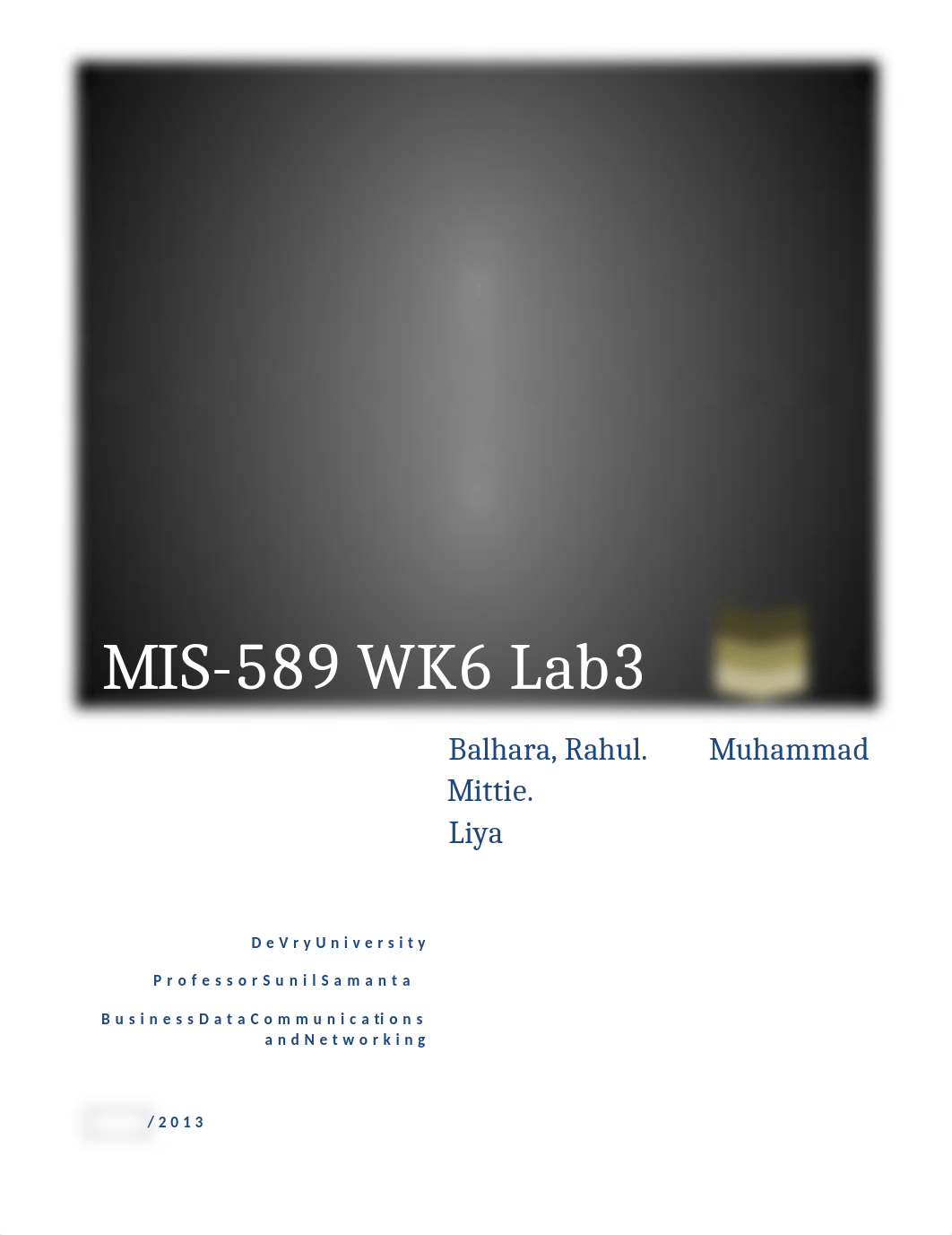 MIS589 WK6 Lab3_dp06akqw0xi_page1