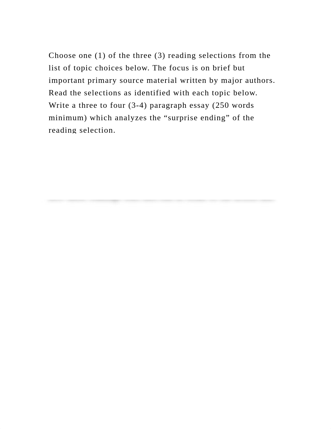 Choose one (1) of the three (3) reading selections from the list of .docx_dp0hzb26ptj_page2