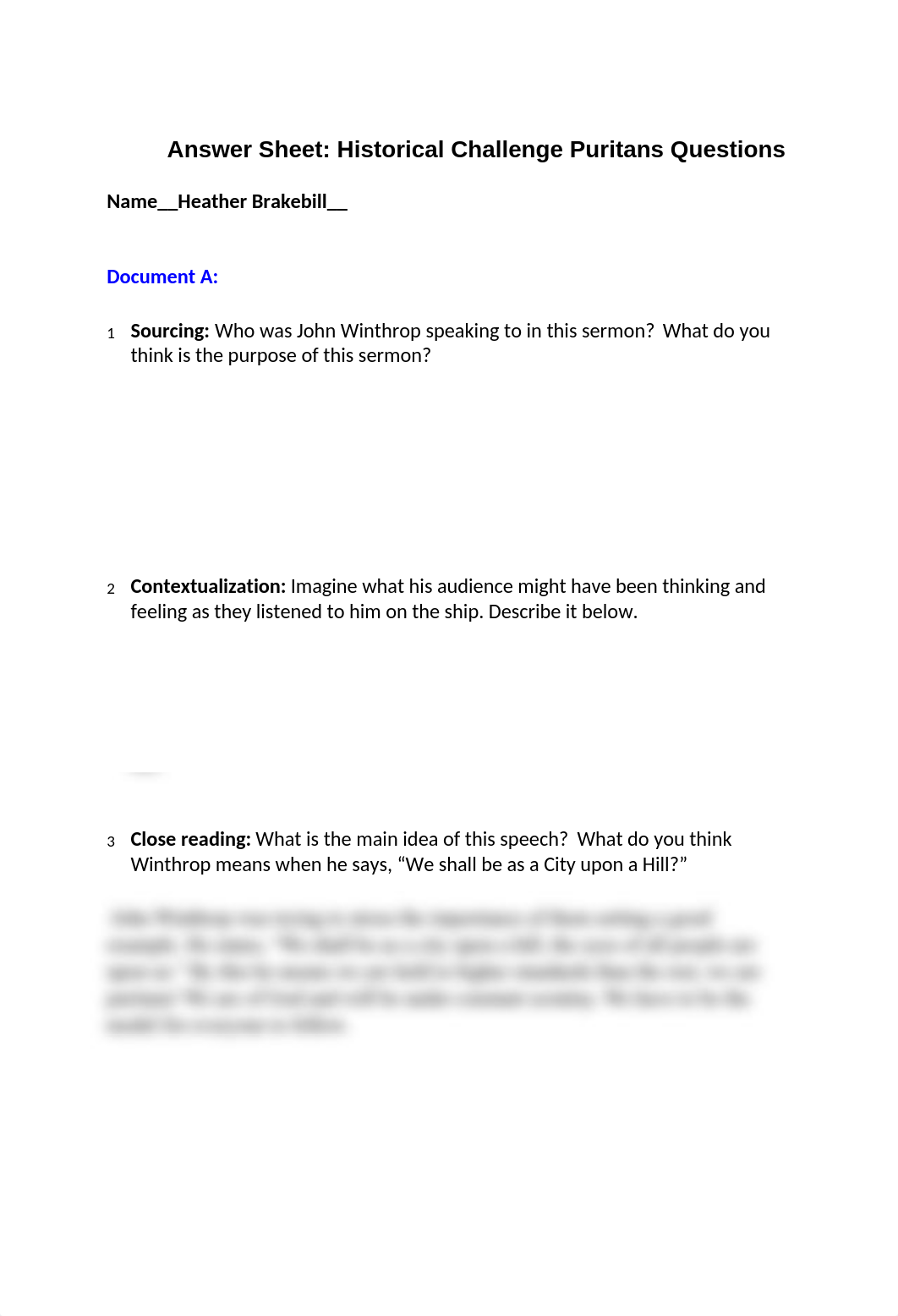 Historical Challenge Answer Sheet Puritans Questions (2) Brakebill.rtf_dp0l52qto0w_page1